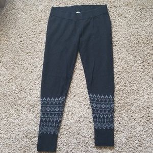 Gap Body Black Sweater Leggings Size L